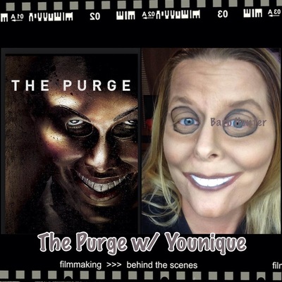 Halloween makeup using Younique cosmetics the purge face