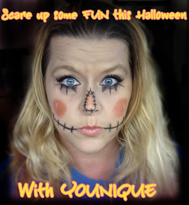 Scarecrow Halloween Makeup with Younique